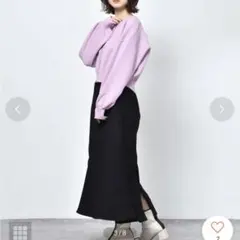 RETROGIRL 切替マーメイドスカート （ブラック）