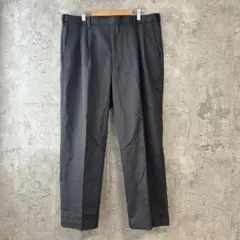 【 ユニクロ 】 美品　スラックス　ダークグレー　LL ワイドパンツ　大きめ