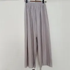 rps プリーツワイドパンツ　グレージュ　フリーサイズ