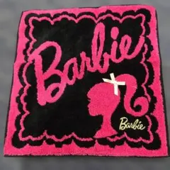 Barbie タオルハンカチ ピンク・黒