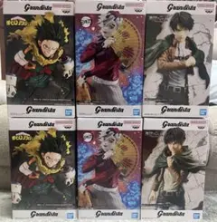 人気プライズフィギュアまとめ売り　6点セット　鬼滅　進撃の巨人　ヒロアカ