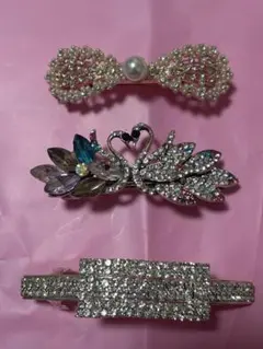 バレンダ　ヘアクリップ　3点セット　訳あり