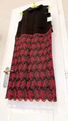 ヤンガニー　レース刺繍ノースリーブ ワンピース　新品未使用