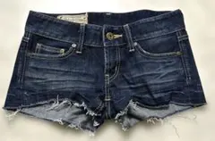 美品　Sly Jeans デニムショートパンツ　サイズ0 インディゴブルー