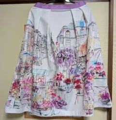 m*.様 ローズティアラ　Rose Tiara パリの風景スカート　size 4のサムネイル