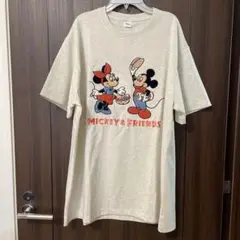 【新品未使用品】ディズニー　ミッキー　ミニー　サガラ刺繍　３Ｌ　半袖