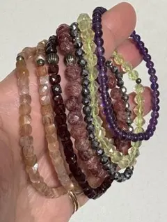 多色天然石ブレス素材セット