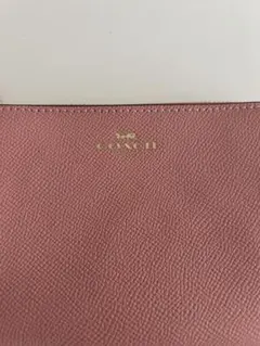 COACH ピンク レザー ポーチ　コインケース　ミニ財布　ピンク
