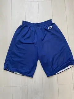 バスケリバーシブルパンツ　Lサイズ　ブルー　ホワイト　チームファイブ