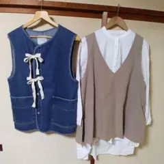 フリークスストア&SM2ベスト＋未使用巾着ショルダー3点セット