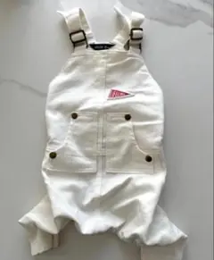 【美品】LIFELIKE 犬服 オーバーオール 2L ホワイトのサムネイル