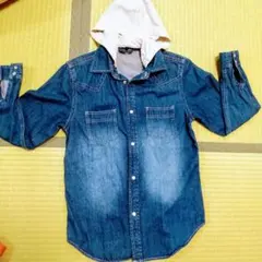 デニムジャケット フード付き 150サイズ