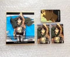 進撃の巨人 エレン 色紙 ビジュアルカード カラオケの鉄人