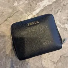 FURLA 二つ折り財布 ラウンドファスナー ブラック