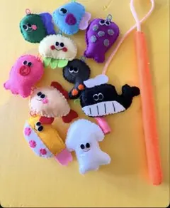ハンドメイド フェルト おさかなつりセット - メルカリ