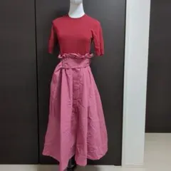 Snidel ドッキングワンピース ピンク F