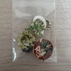 日本　ピンバッジ　風神雷神　忍者