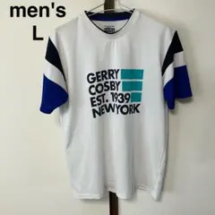メンズ　半袖　Tシャツ　白　紺　スポーツ　L