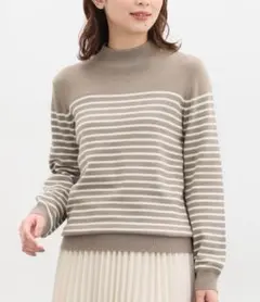 ハニぽか ニット ストライプ セーター　CINEMA CLUB