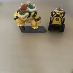 マリオのクッパフィギュアとカート セット