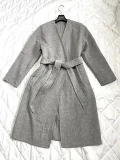 C*Y様 【美品】UNTITLED ノーカラーコート ウール XS サイズ0 ア