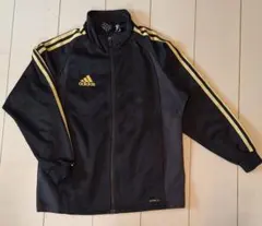 adidas 黒金 上下ジャージセット