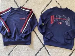Under Armour トレーナ、ネイビートレーナー 2枚セット