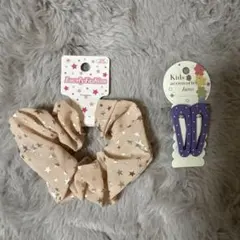 シュシュ＋ヘアピン セット