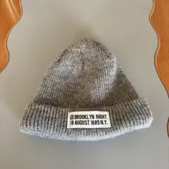 グレー 折り返しニット帽 タグ付き