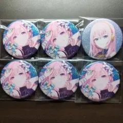 巡音ルカ　グリッター缶バッジ　10B　9B