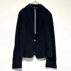n0675【インディヴィ】ジャケット シングルブレスト ストレッチ マニッシュ