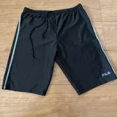 FILA ブラック ショートパンツ サイドストライプ水着