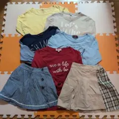 おまとめ色々7点　女の子　130＆140cm　長袖,七分袖,キュロットスカート