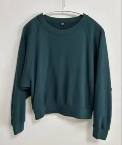 UNIQLO スウェットクロップドシャツ
