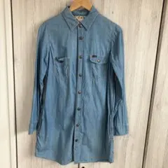 LEE デニムシャツワンピース ライトブルー