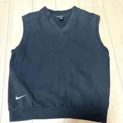 Nike Golf ブラック Vネック ベスト S1164番