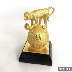 サル 置物 干支 申 縁起物 ゴールド 金運 インテリア 飾