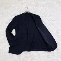 【未使用級】ユニクロ 感動ジャケット XL ネイビー 洗える ストレッチ 高機能