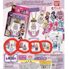 プリキュアオールスターズ　変身ダイキャストチャーム&パッケージ3 5種