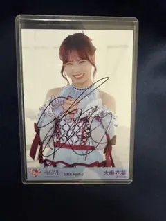 の*様 =LOVE イコラブ 大場花菜 直筆サイン入り ワイドチェキ - メルカリ