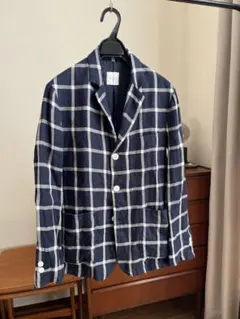 未使用　TOUJOURS グレー チェック　テーラードジャケット　日本製　ウール 2025年最新】TOUJOURS レディース テーラードジャケットの人気アイテム