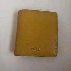 FURLA 二つ折り財布 イエロー 鳥柄