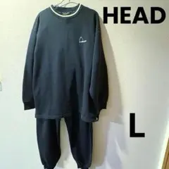 HEAD スウェット セットアップ L 黒 トレーナー パンツ メンズ　ブラックのサムネイル