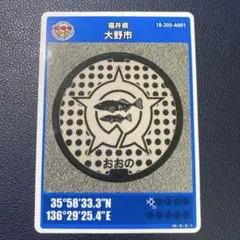 激レア初版ロット】マンホールカード 広島県安芸太田町 2604-00-001