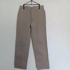 ユニクロ　W76 　未使用 ベージュ スリムフィットパンツ コットン混紡
