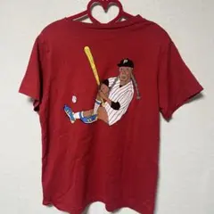 PUNYUS 半袖 Tシャツ レッド 野球イラストのサムネイル