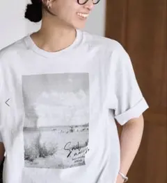 FRAMeWORK フォトプリント 半袖Tシャツのサムネイル