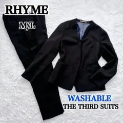 RHYME オリヒカ ザ・サードスーツ 洗える 背抜き ノーカラー M/L 黒