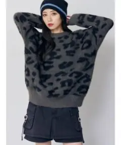 MURUA レオパード柄 ニットセーター