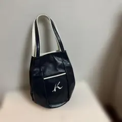 Kitamura キタムラネイビー レザー トートバッグ